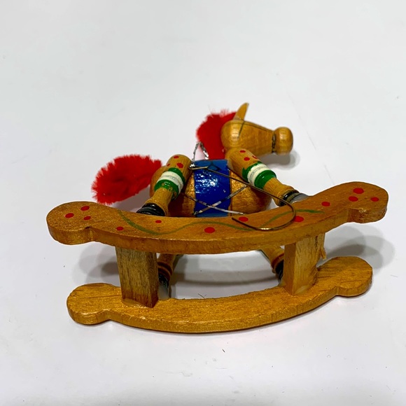 Wood rocking horse ornament RUSS no box - Picture 7 of 12
